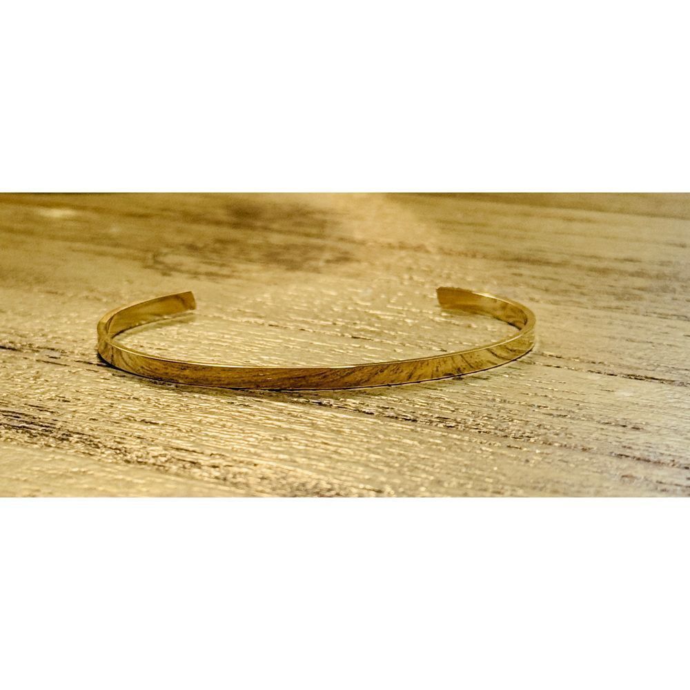 Minimalist Gold Cuff Bracelet Elegant Adjustable Bangle-Women‎ Classic Jewelry